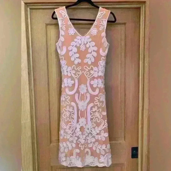 Sundance Women’s Cameo Dress. Orange/peach/white. Size SMALL - Picture 5 of 10